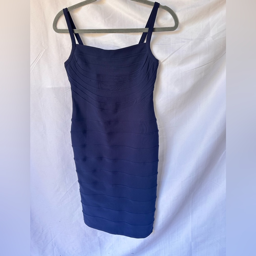 H&M bodycon navy dress